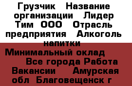 Грузчик › Название организации ­ Лидер Тим, ООО › Отрасль предприятия ­ Алкоголь, напитки › Минимальный оклад ­ 12 000 - Все города Работа » Вакансии   . Амурская обл.,Благовещенск г.